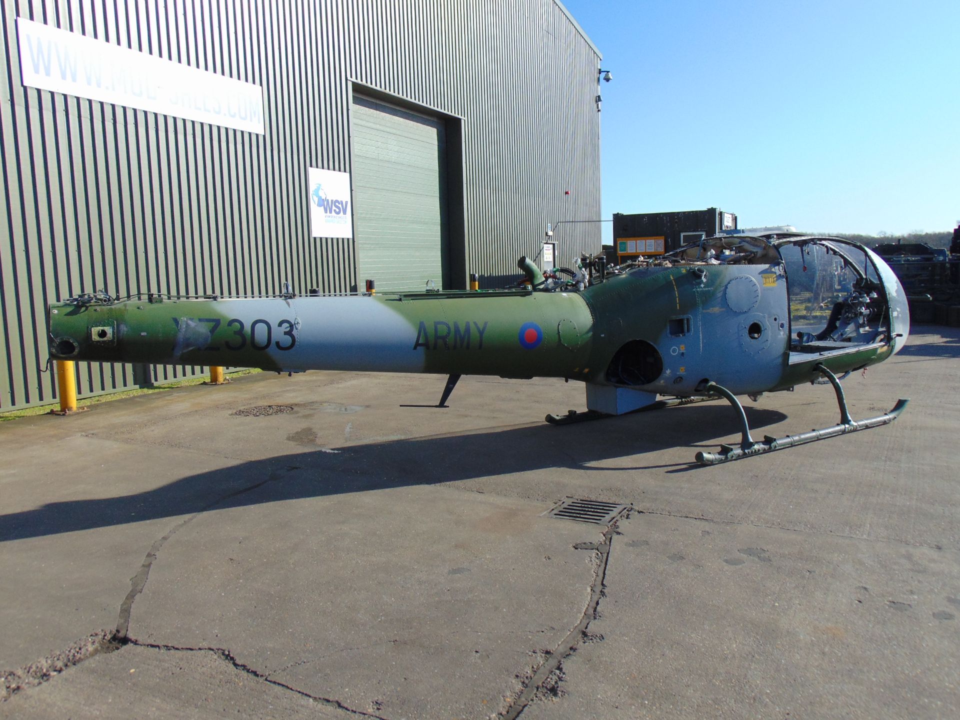 Gazelle AH 1 Turbine Helicopter Airframe (TAIL NUMBER XZ303) - Image 8 of 25