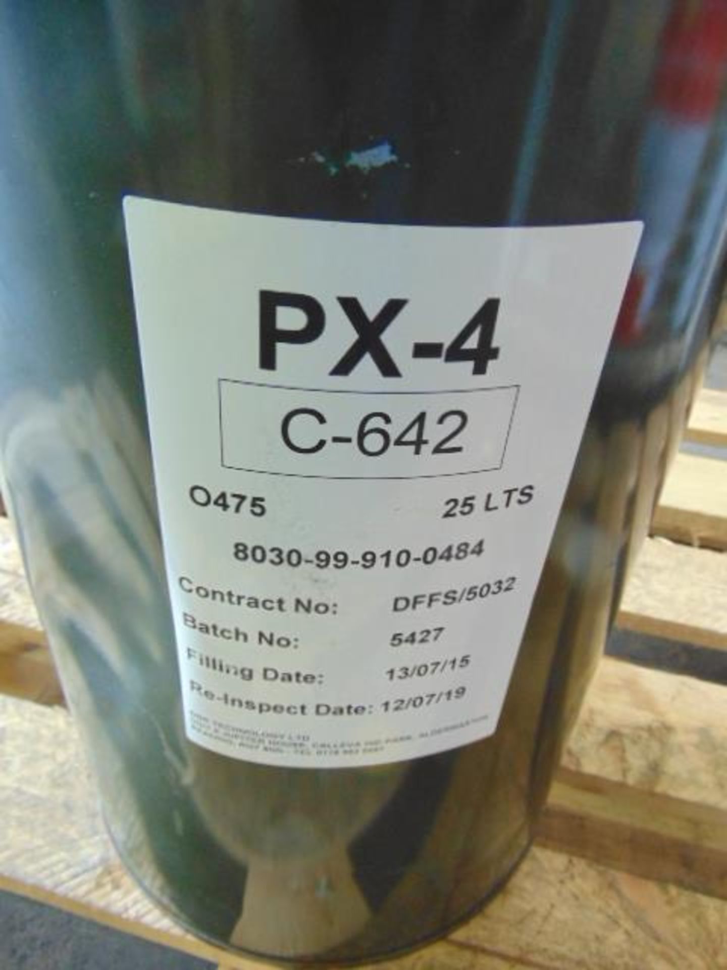 Qty 1 x 25 Ltr PX-4 Corrosion preventative Oil Direct from Reserve Stores - Image 2 of 2