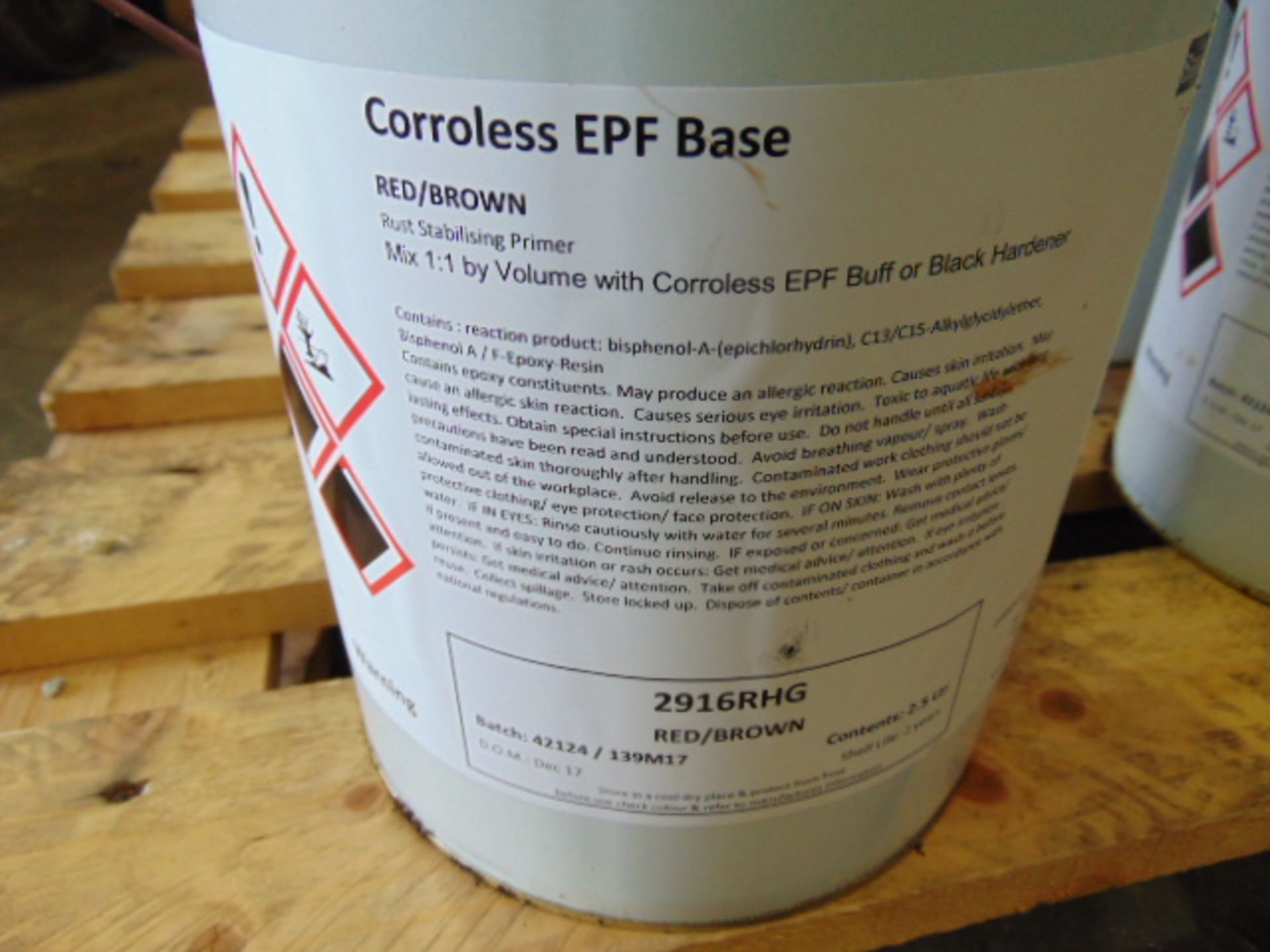 Qty 12 x Corroless EPF 2-Part Rust Stabilising Primer direct from reserve stores - Image 3 of 4