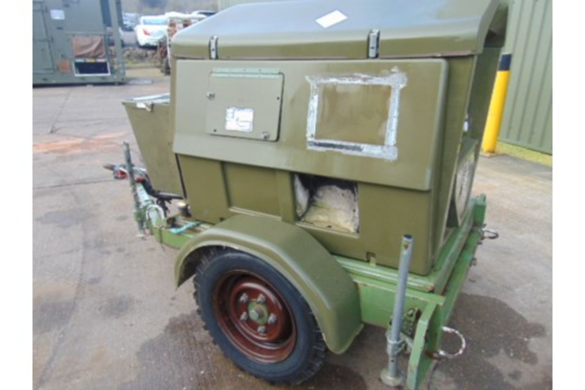 Ex Uk Royal Air Force Trailer Mounted 25 KVA Generator - Image 4 of 10