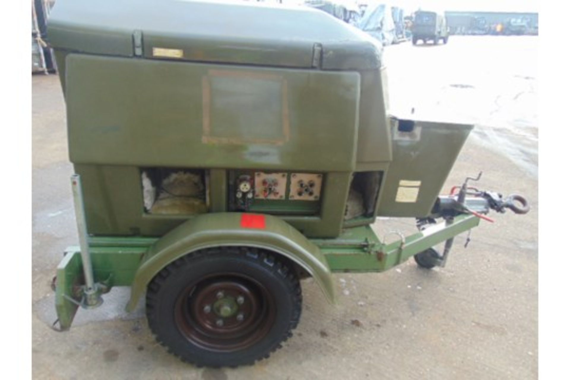 Ex Uk Royal Air Force Trailer Mounted 25 KVA Generator