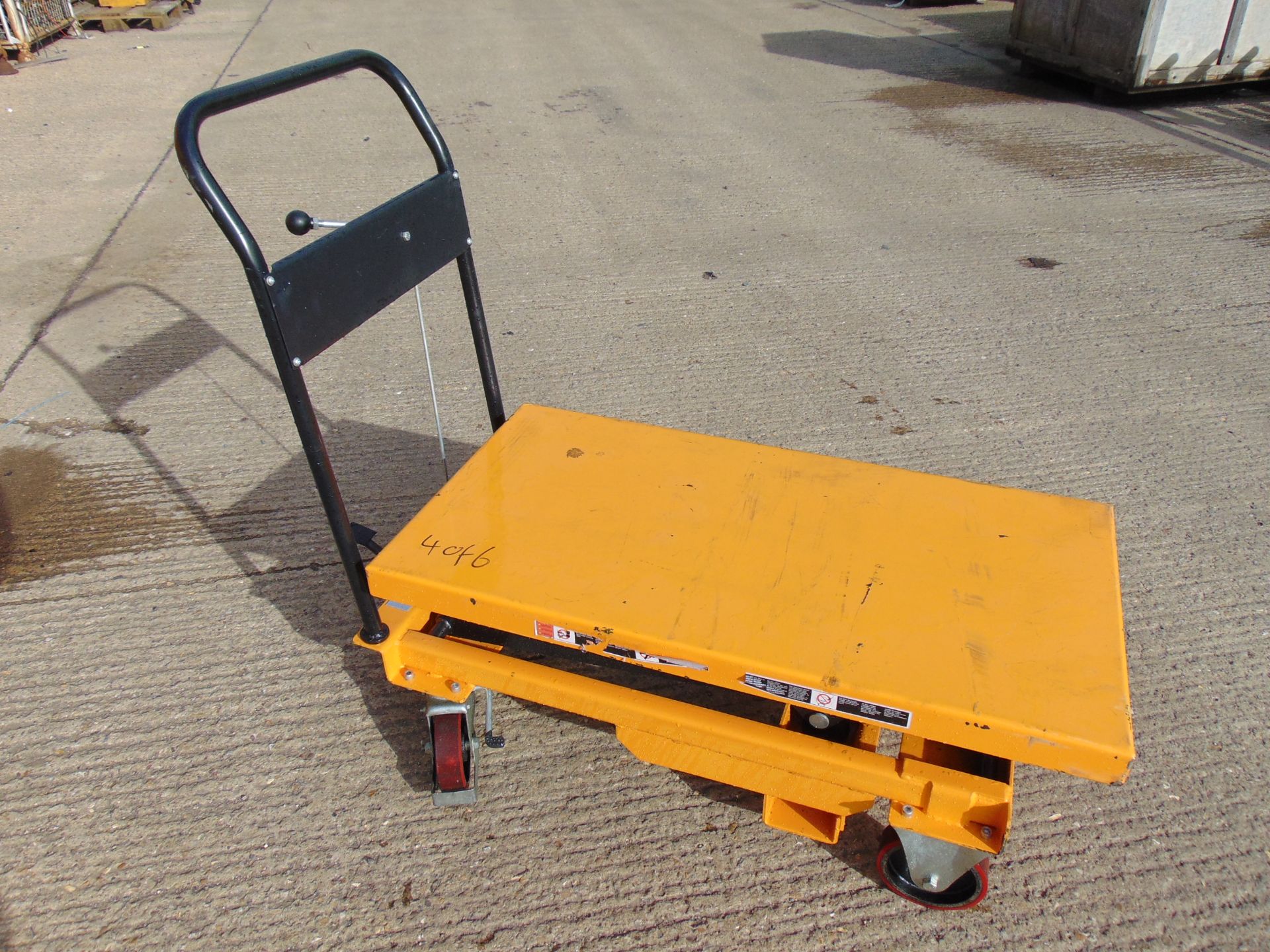 Heavy Duty 350kg Hydraulic Mobile Scissor Lift Table - Image 6 of 8