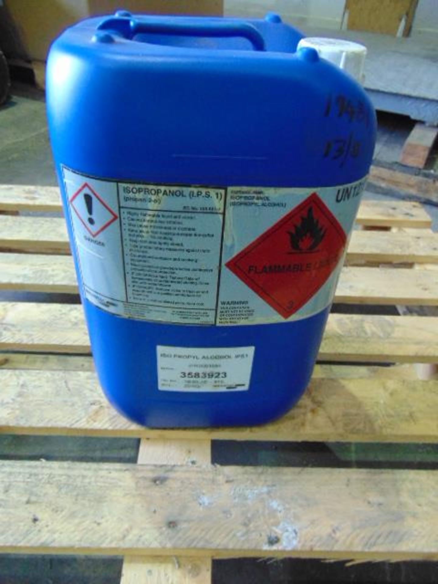 Qty 1 x 20Kg Isopropanol direct from reserve stores