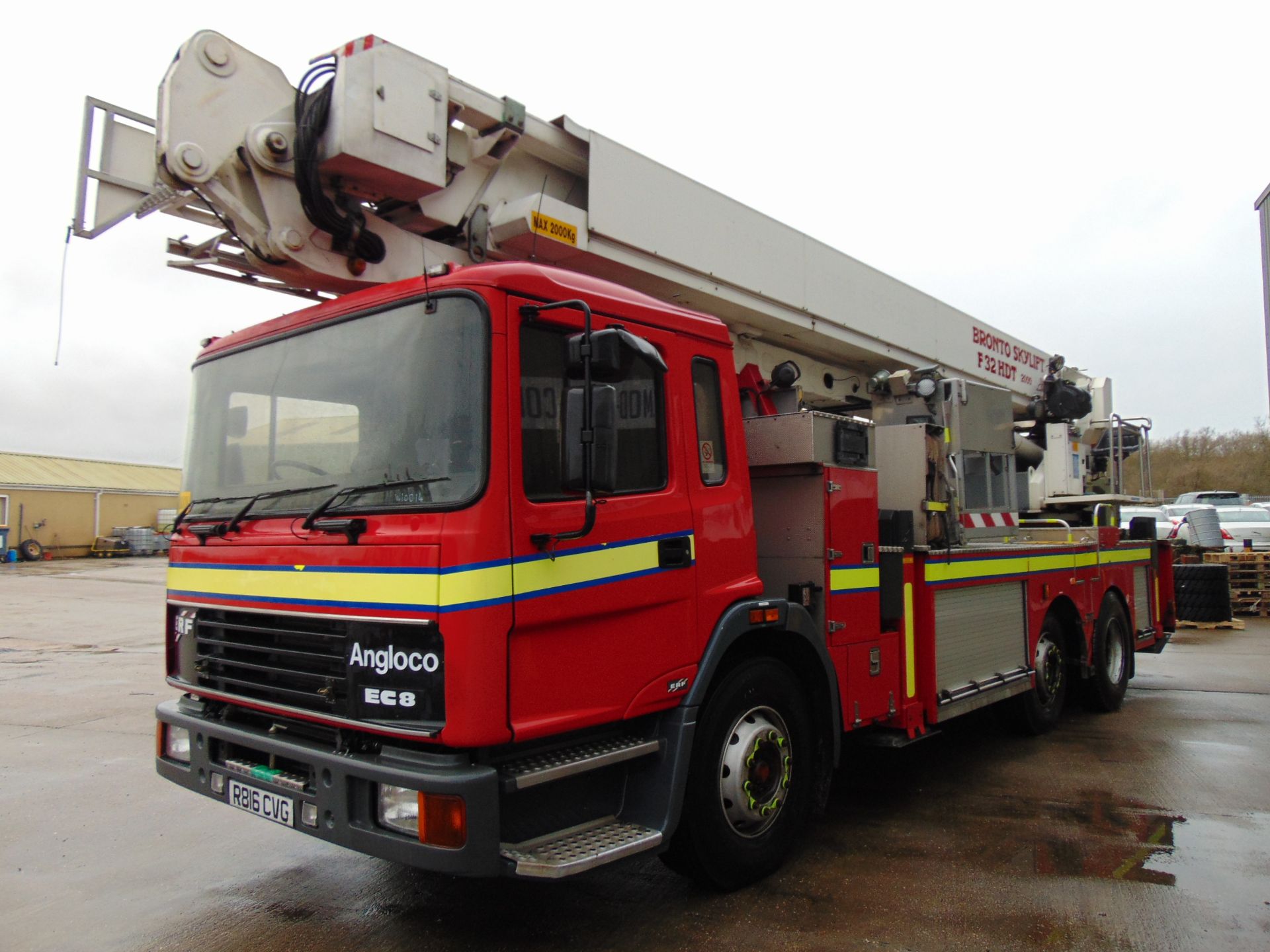 ERF Angloco EC8 Fire Appliance Aerial Ladder Platform ALP with Bronto Skylift F 32 HDT - Image 5 of 40