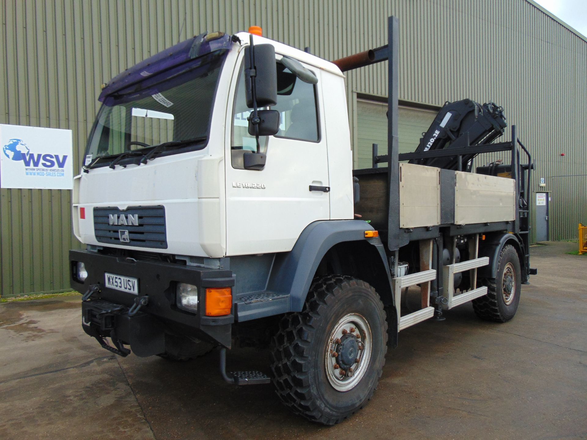 Man LE18.220 4x4 Dropside complete with Atlas 120.2E Crane and H14P SuperWinch - Image 2 of 22