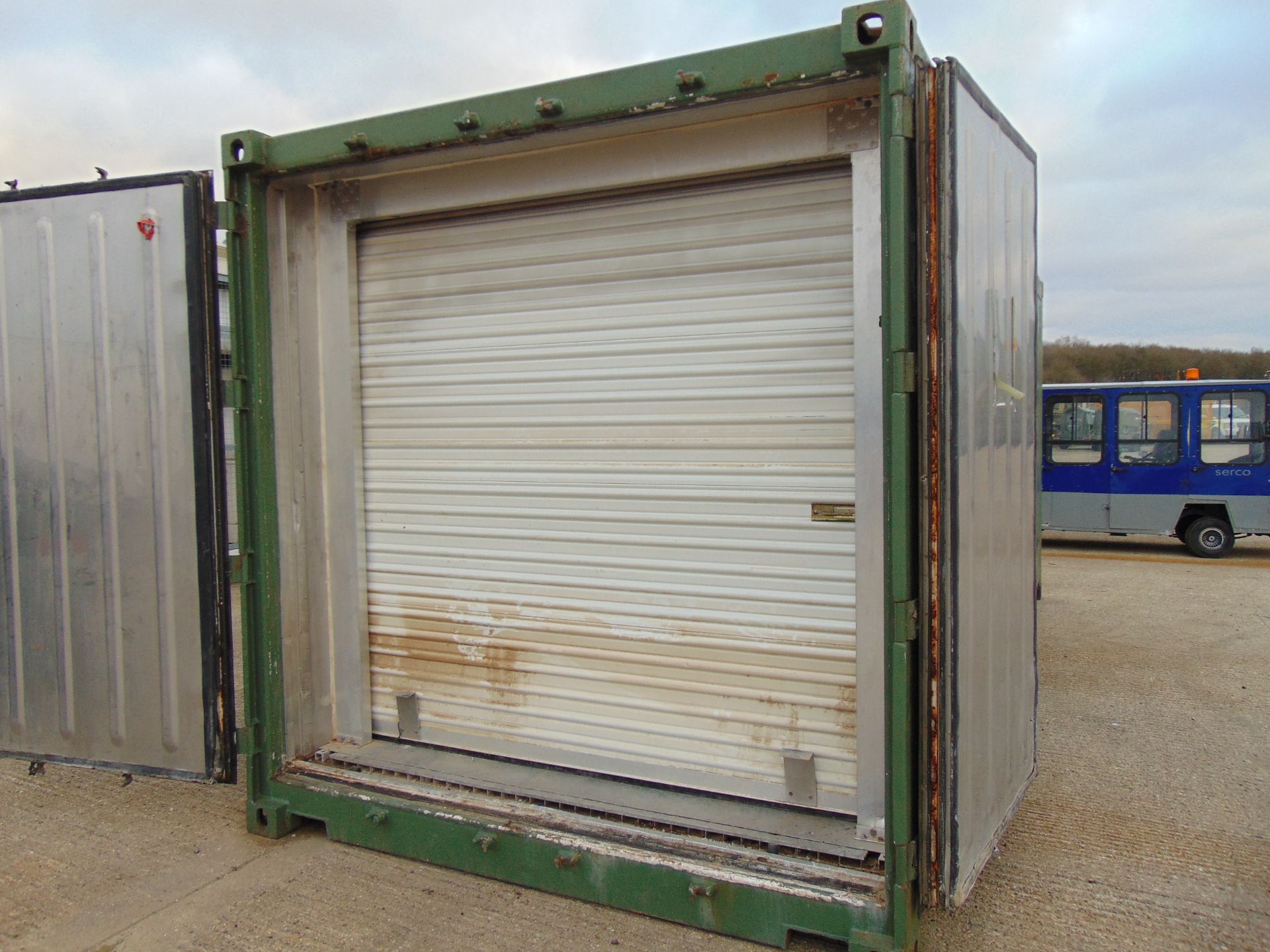 20' ISO Shipping Container C/W Stainless Steel Interior Lining, A/C, Roller Shutter Door etc - Image 13 of 18