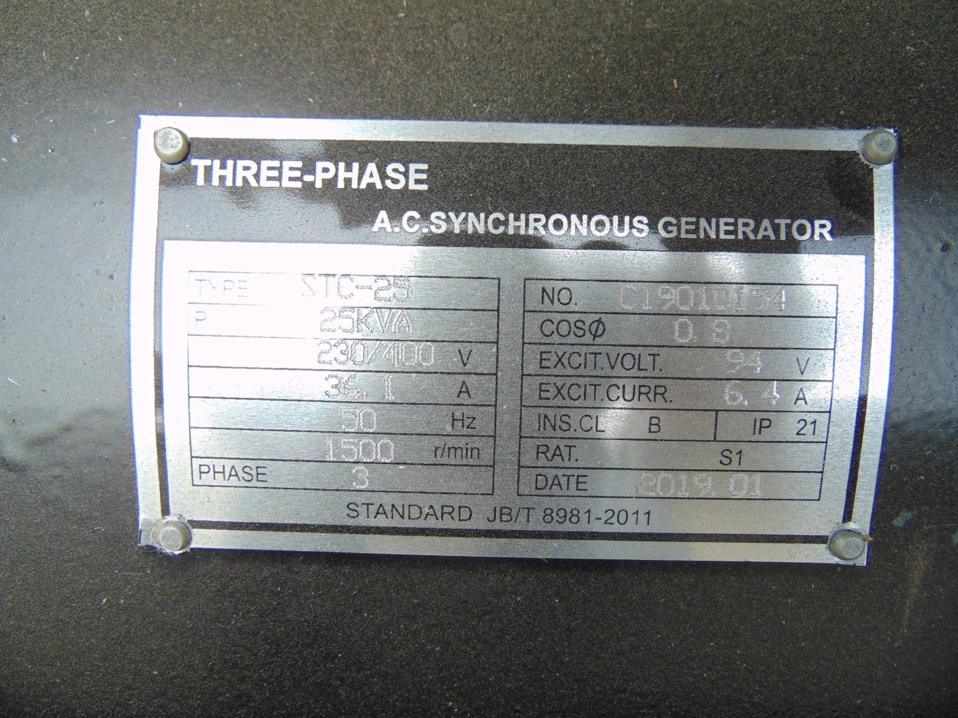 UNISSUED 25 KVA 3 Phase Silent Diesel Generator Set - Image 12 of 17