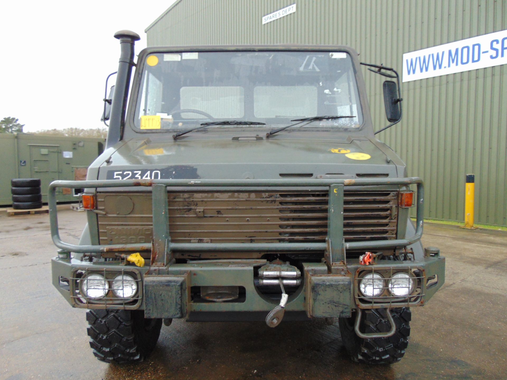 Mercedes Unimog U1300L 4x4 Drop Side Cargo Winch Truck - Image 3 of 25