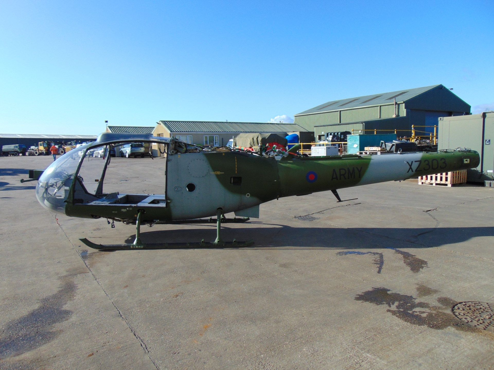 Gazelle AH 1 Turbine Helicopter Airframe (TAIL NUMBER XZ303) - Image 5 of 24