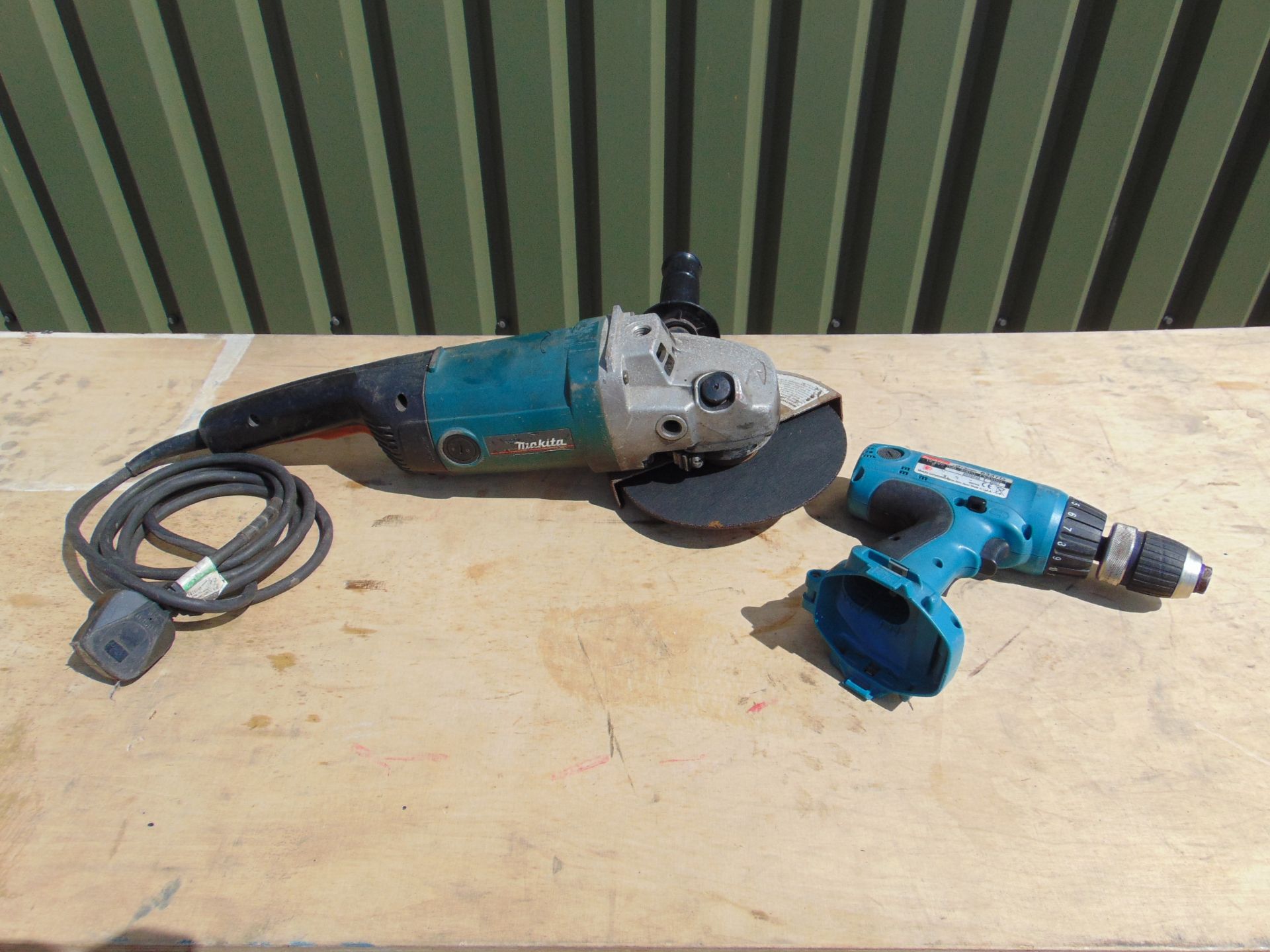 Makita Angle Grinder & Cordless Drill