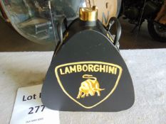 Unused Lamborghini Fuel/Oil Can with brass screw capni