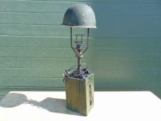 World War II Style Army Helmet and Ammo Can Lamp