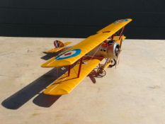 World War I British Sopwith Camel Biplane Detailed Model