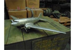 Douglas Dakota DC-3 Aluminium Scale Model