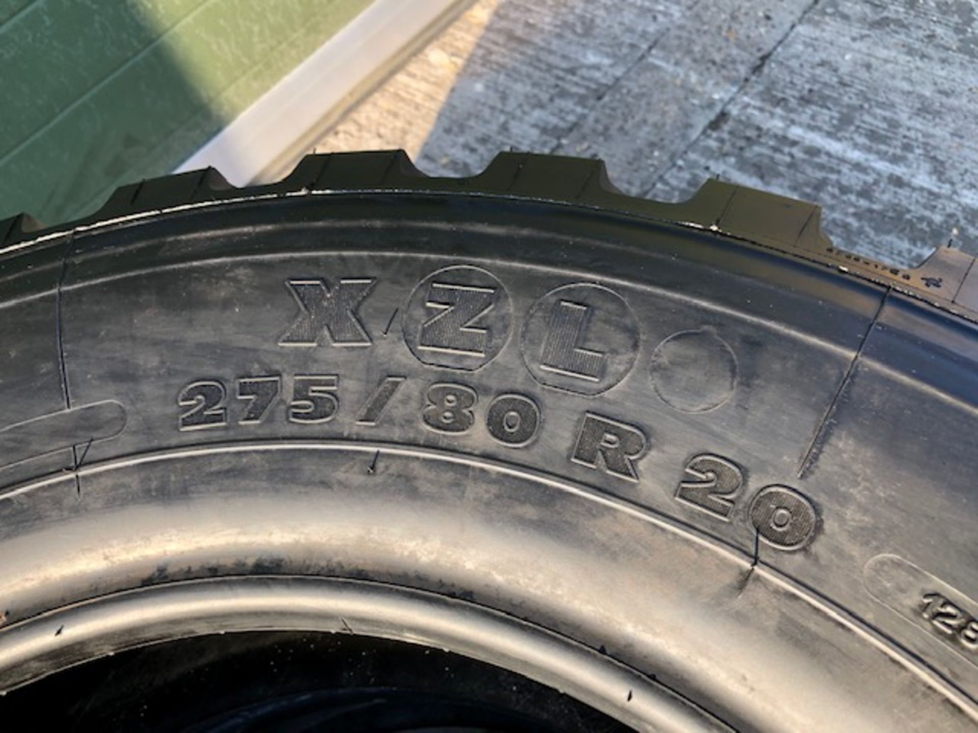Qty 2 x 275 / 80 R 20 Michelin XZL Tyres Unused - Image 3 of 8