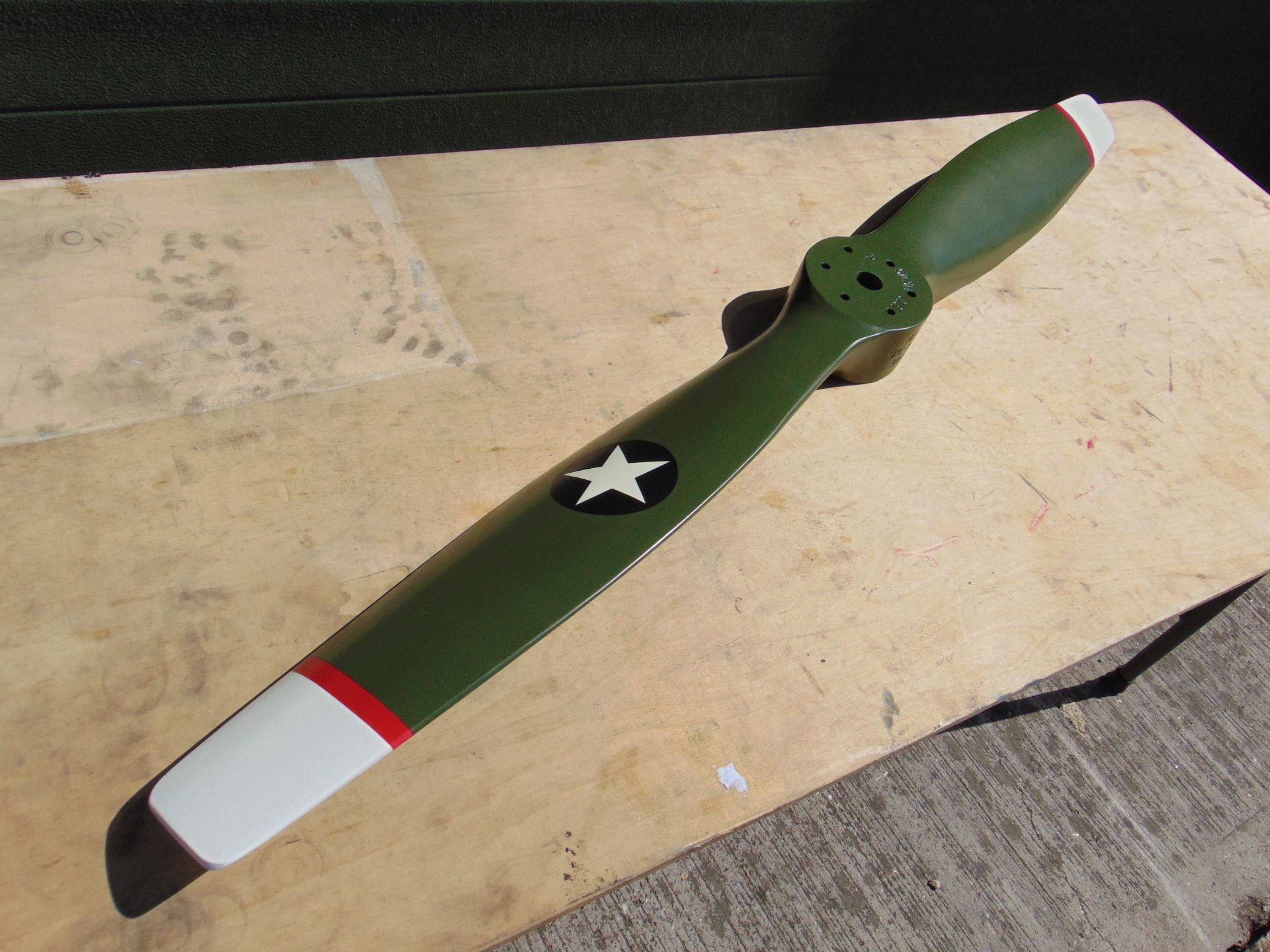 WWI Vintage Star Wooden Propeller - Image 2 of 5