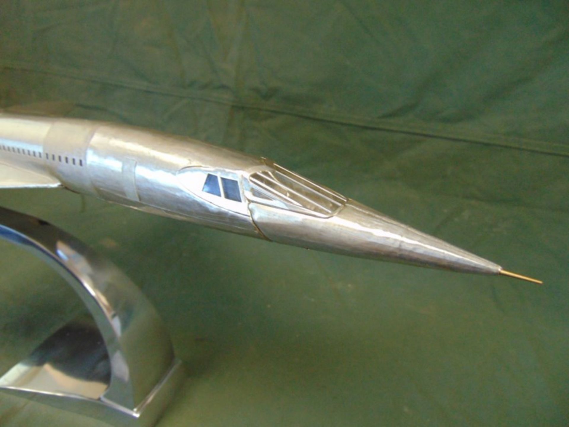 NEW JUST LANDED Large Aluminium Concorde Model - Image 6 of 14