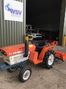 KUBOTA B 1400 Compact Tractor with rear mounted rotavator 790 hours only