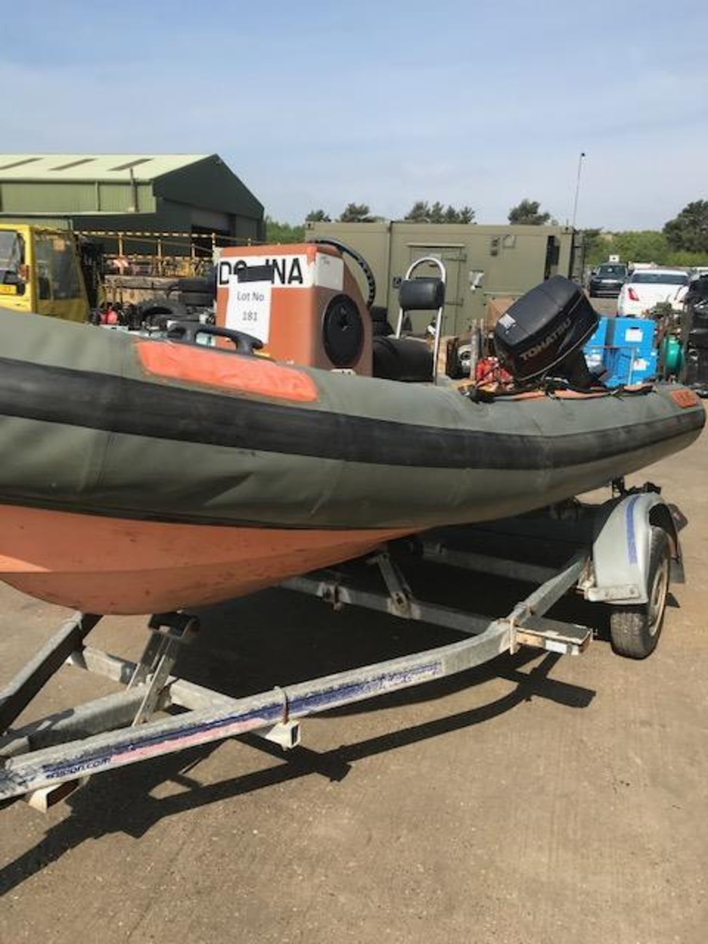 Viking 470 Rib with Tohatsu 40 HP Outboard and Galvanised trailer as show - Image 5 of 15