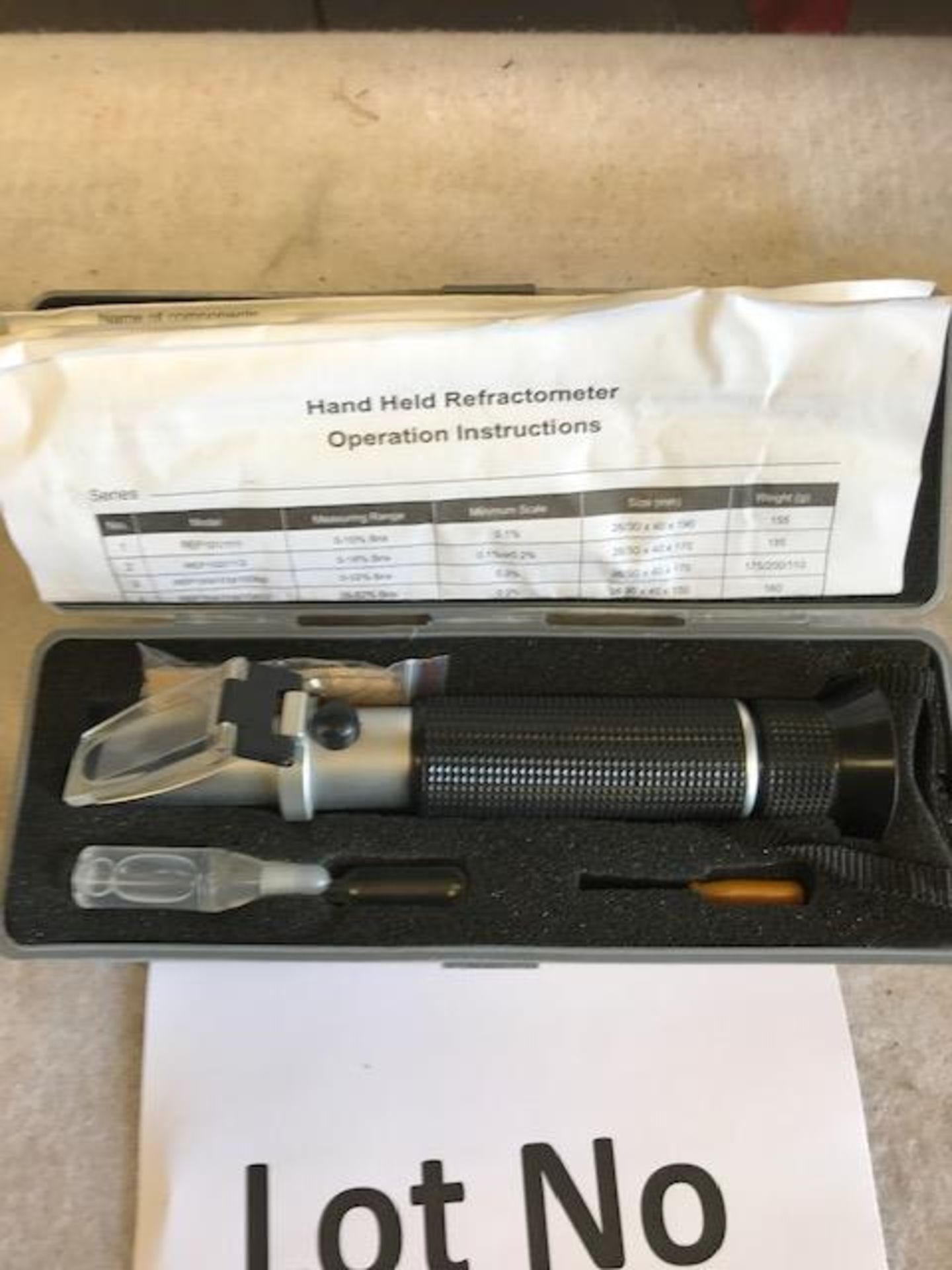 Portable Hand Held Refractometer Model Digit -010 ATC New and Unissued - Image 3 of 5