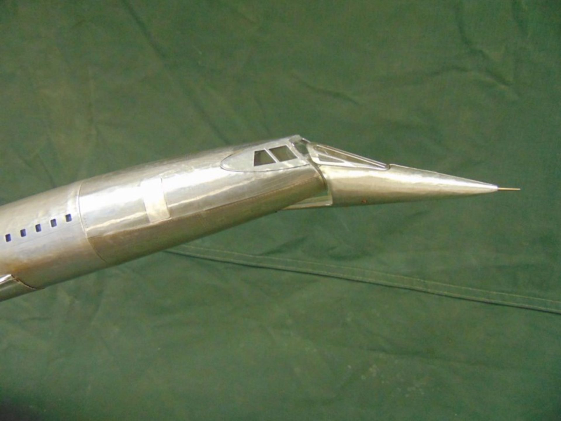 NEW JUST LANDED Large Aluminium Concorde Model - Image 7 of 14