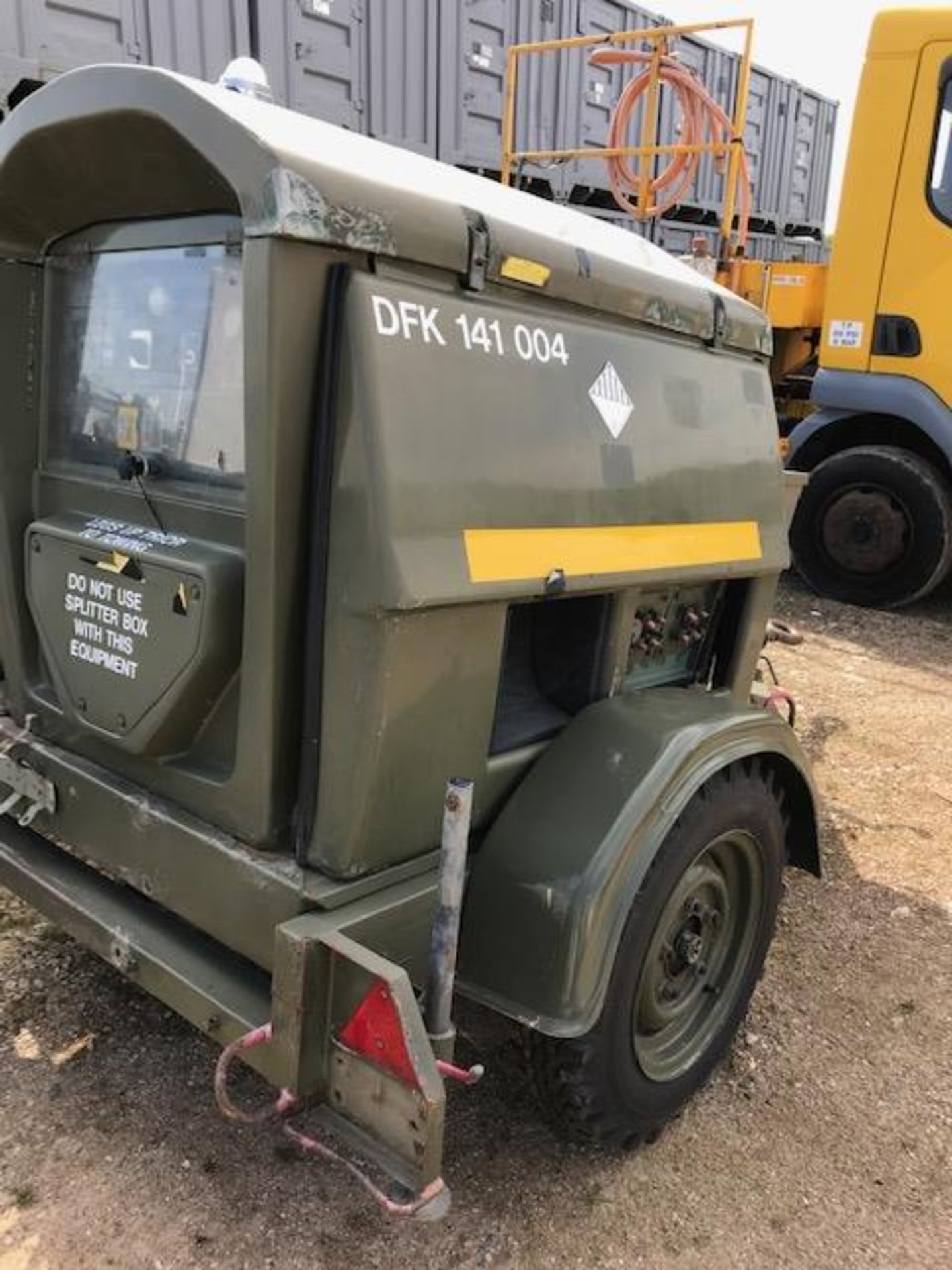 EX UK ROYAL AIR FORCE TRAILER MOUNTED 25 KVA GENERATOR - Image 3 of 6