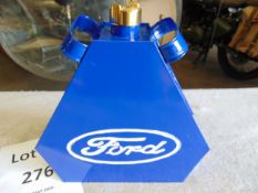 Unused Ford Triangle 1 Gall Fuel/Oil Can with brass screw cap