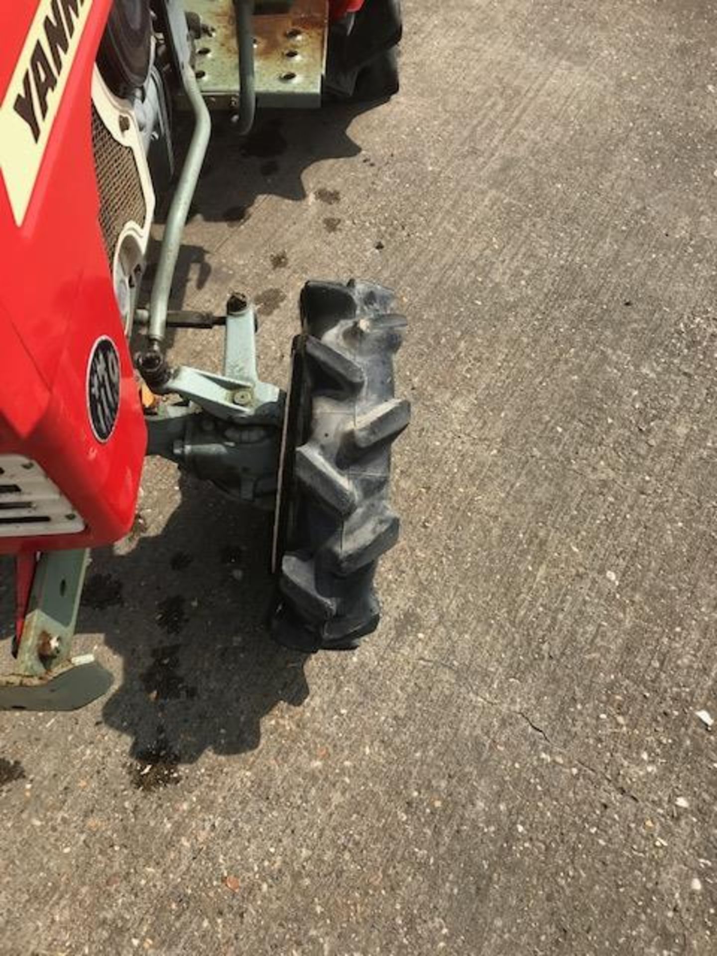 Yanmar YM 1110 D 4 x 4 Diesel Compact Tractor with Rear Rounted Rotavator as shown - Image 8 of 11