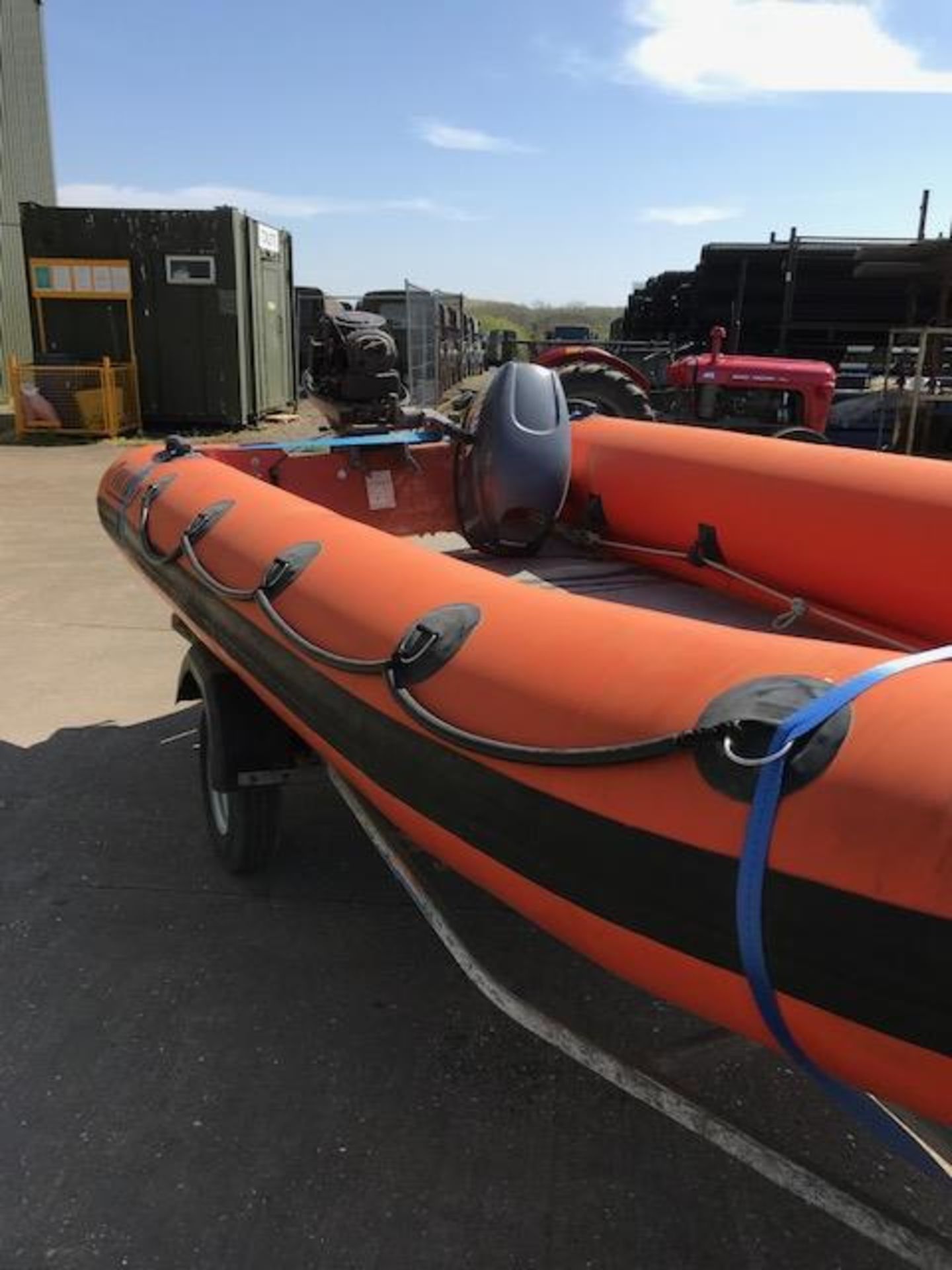 VIKING MODEL 470 Inflatable Rib with YAMAHA 40 HP Outboard and Trailer - Image 7 of 8