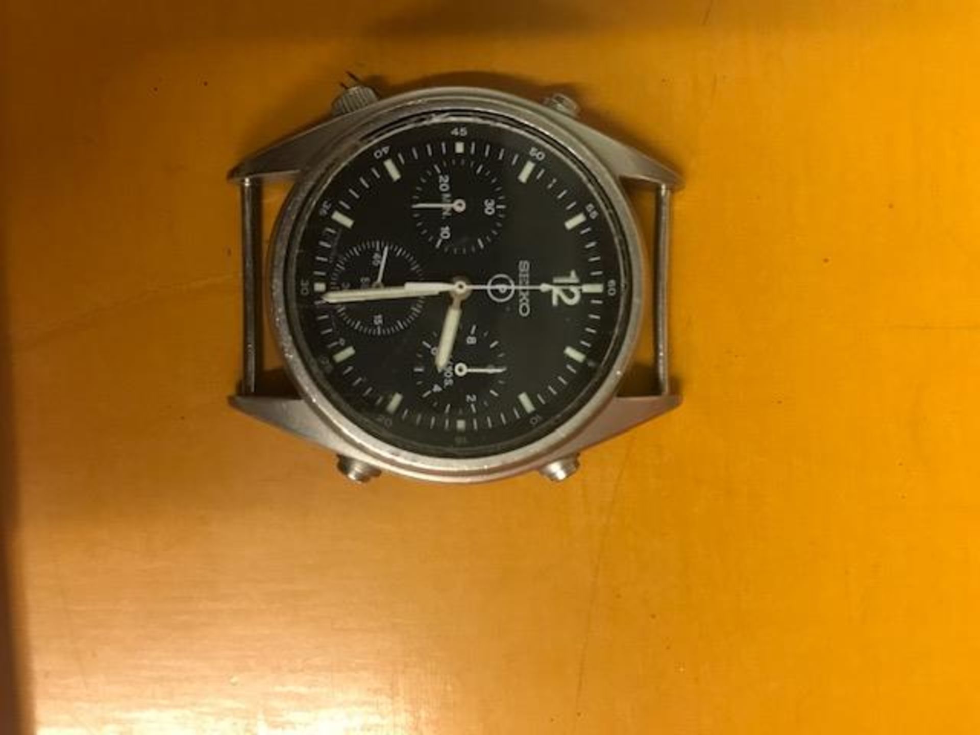 Seiko Gen 1 RAF Pilots Chrono Dated 1984 - Image 4 of 4