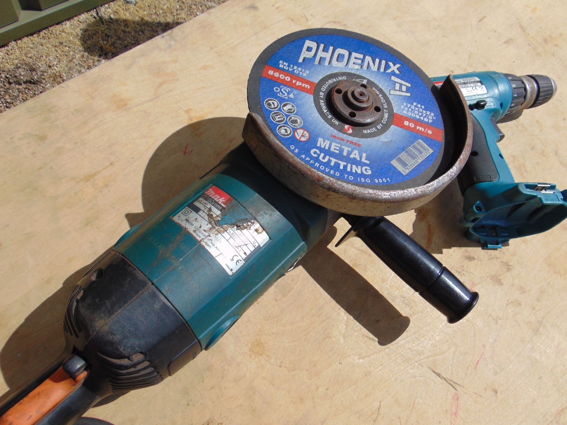 Makita Angle Grinder & Cordless Drill - Image 3 of 6