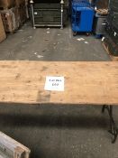 2 x Standard British Army 6 ft Folding Tables