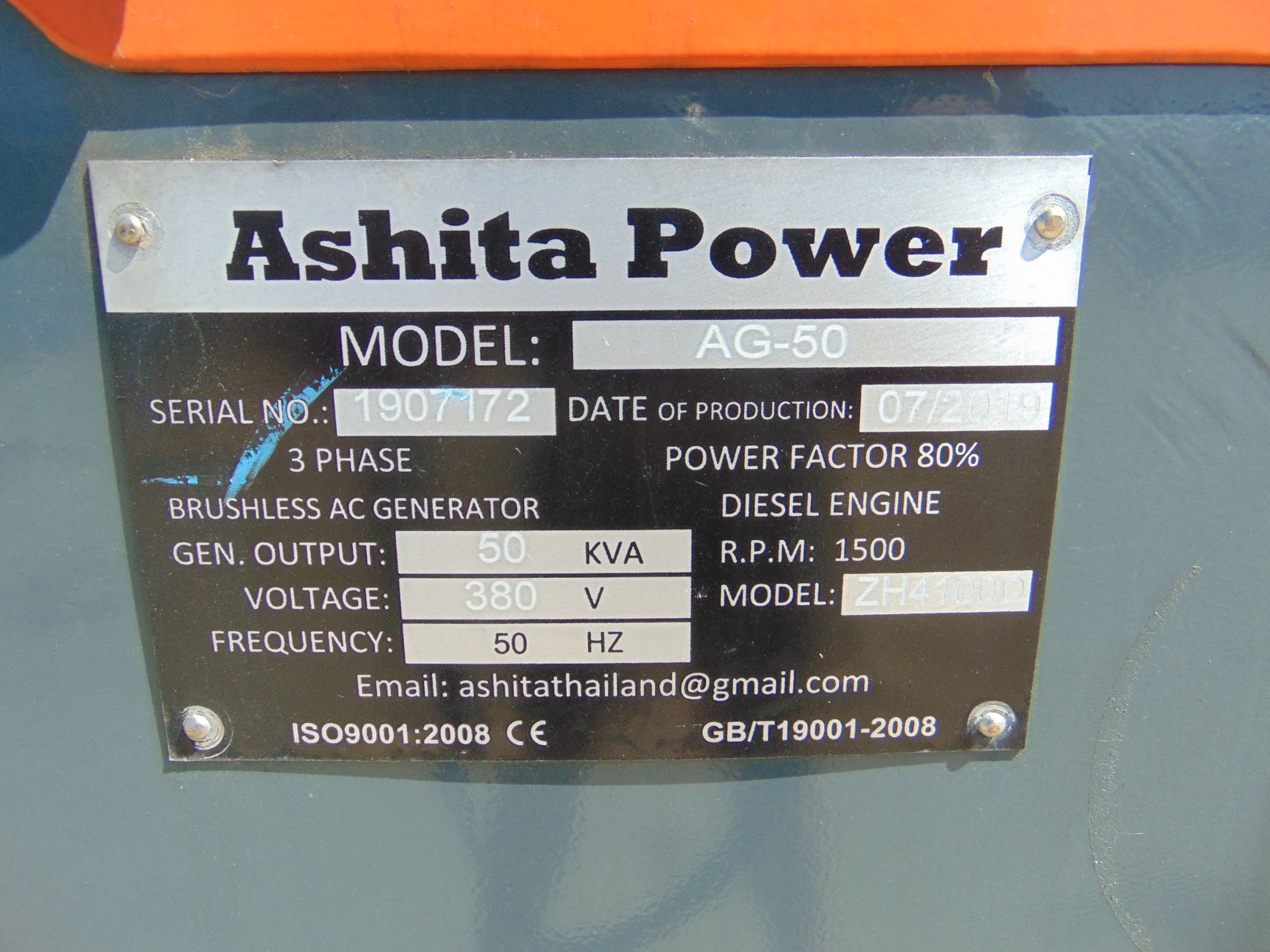 UNISSUED 50 KVA 3 Phase Silent Diesel Generator Set - Image 17 of 17