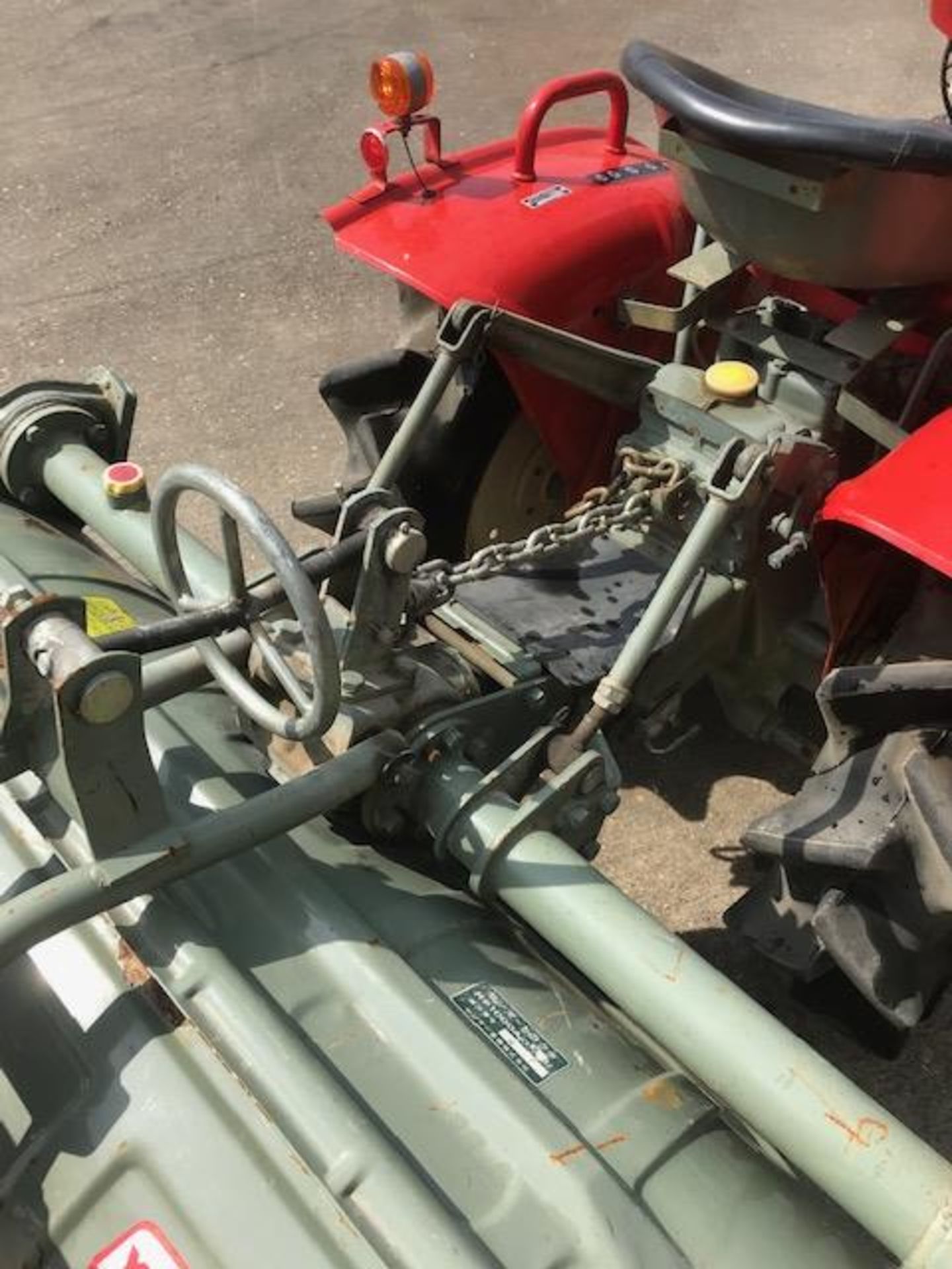 Yanmar YM 1110 D 4 x 4 Diesel Compact Tractor with Rear Rounted Rotavator as shown - Image 3 of 11
