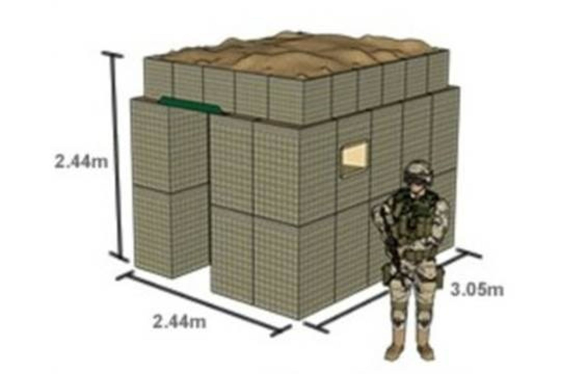 Hesco Bastion Sangar (Guard Post Kit) - Image 2 of 10