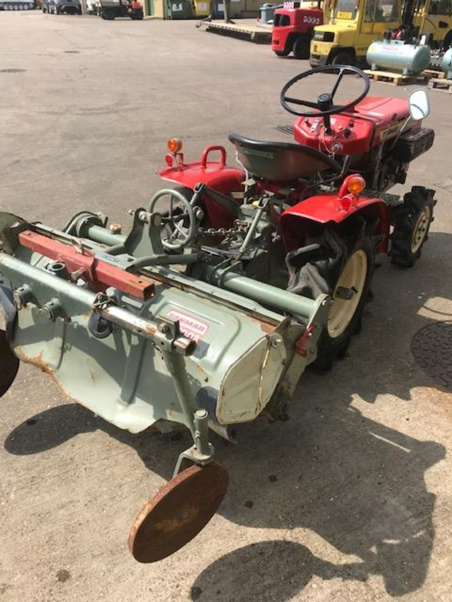Yanmar YM 1110 D 4 x 4 Diesel Compact Tractor with Rear Rounted Rotavator as shown - Image 2 of 11