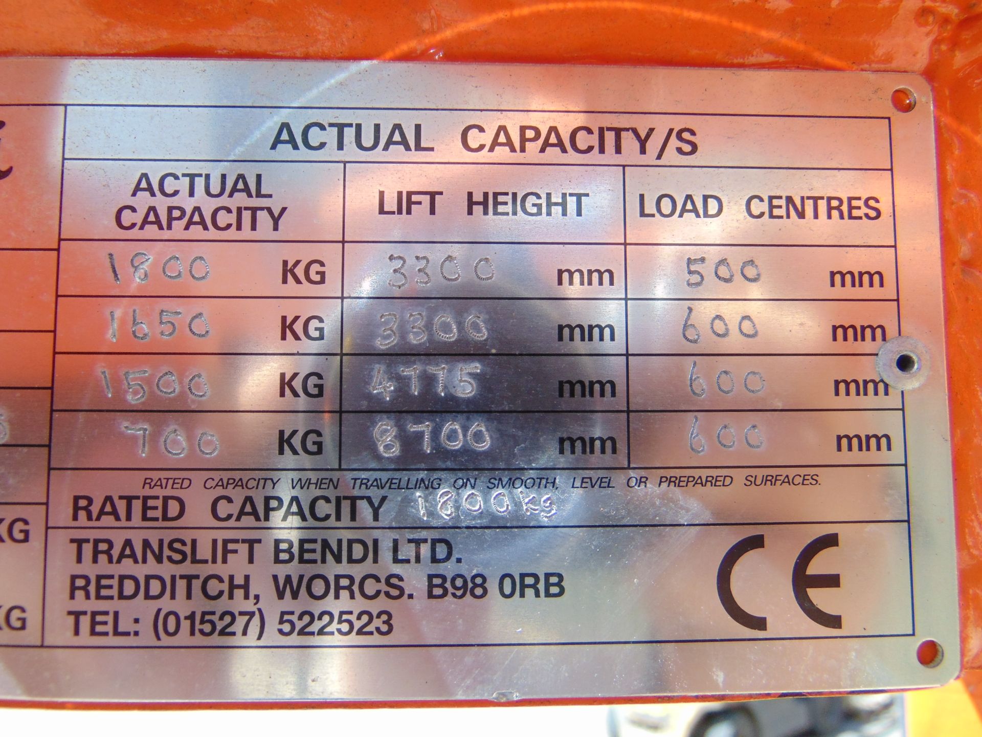 Translift Bendi Electric Reach Fork Lift Truck ONLY 264 hours! MOD Contract Fully Refurbished 2006 - Image 17 of 18