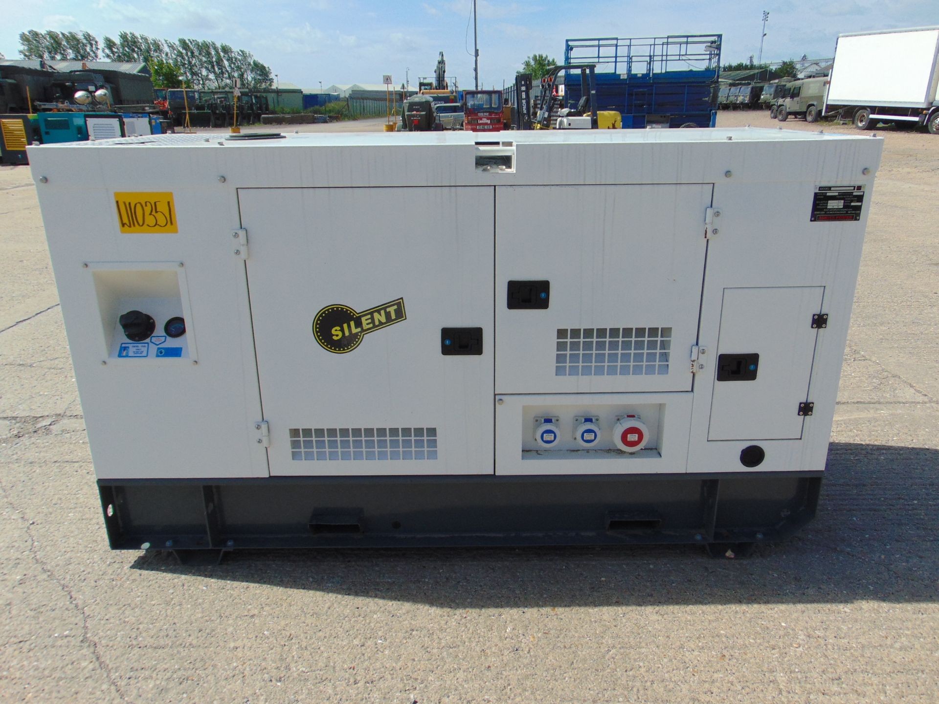 UNISSUED WITH TEST HOURS ONLY 70 KVA 3 Phase Silent Diesel Generator Set