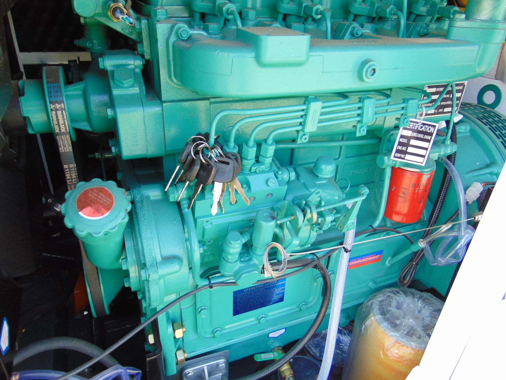 UNISSUED WITH TEST HOURS ONLY 70 KVA 3 Phase Silent Diesel Generator Set - Image 10 of 18