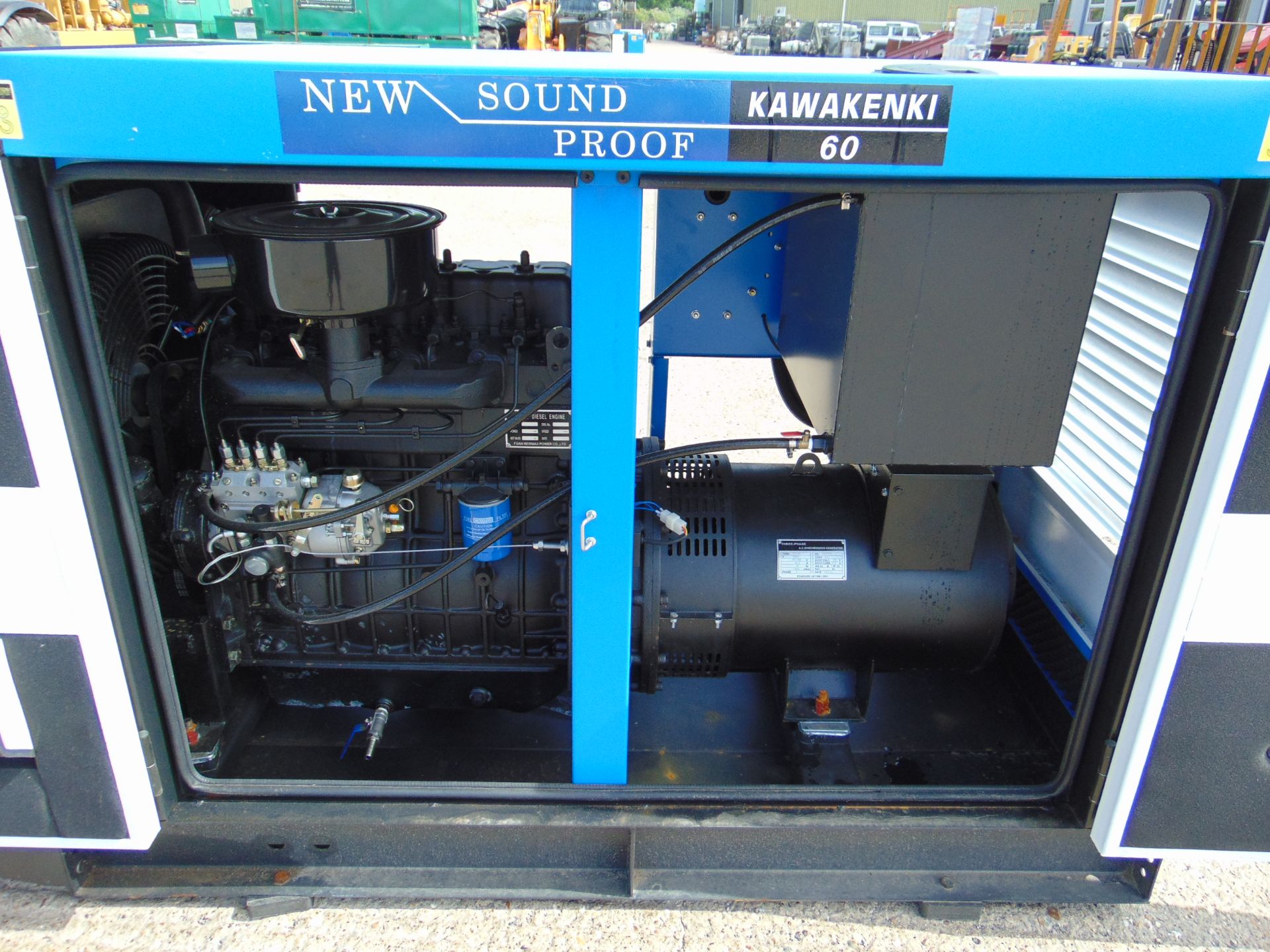 UNISSUED 60 KVA 3 Phase Silent Diesel Generator Set - Image 10 of 15