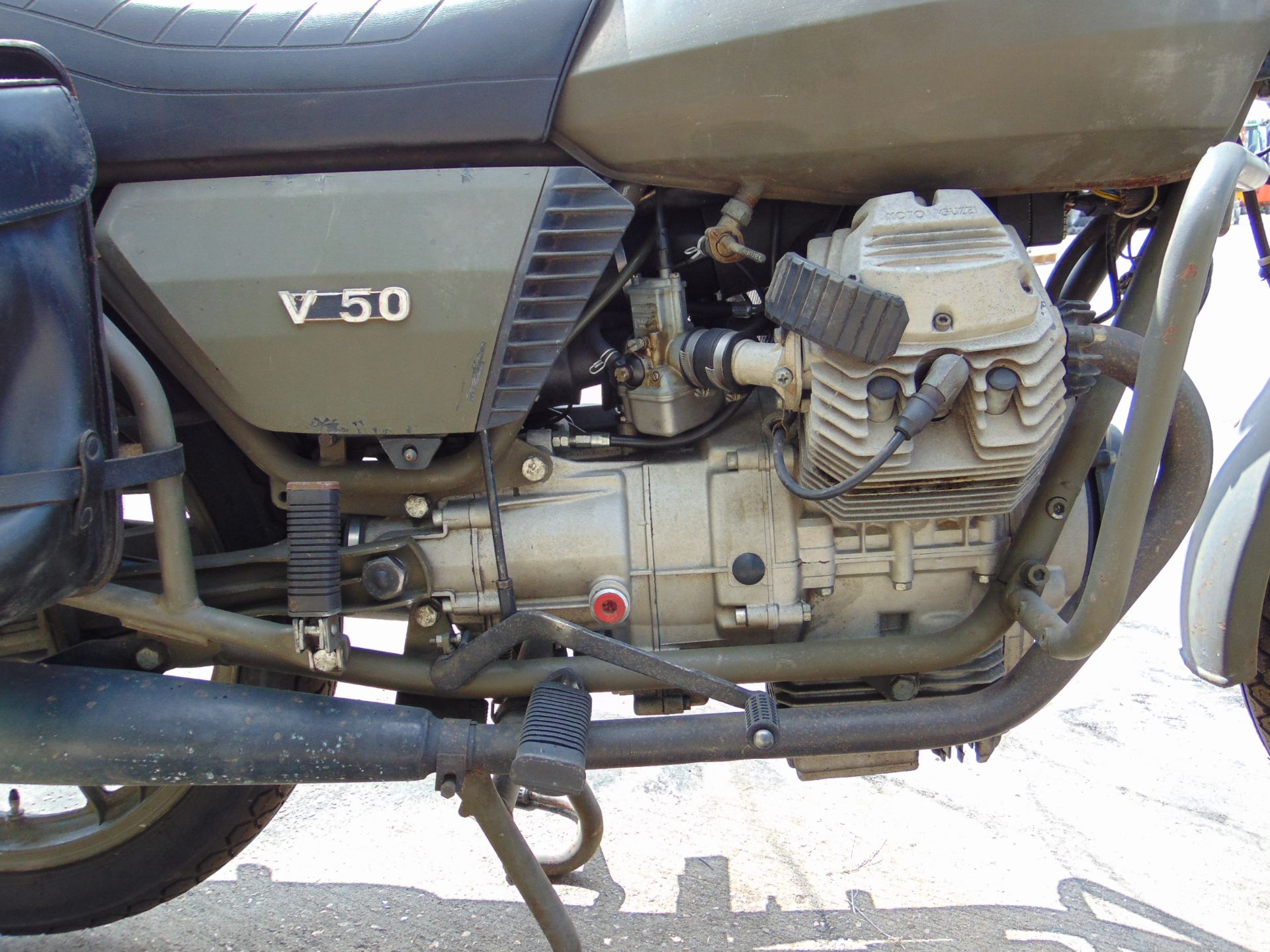 Moto Guzzi V50 V Twin NATO Dispatch Motorbike direct from Nato Storage. - Image 13 of 22