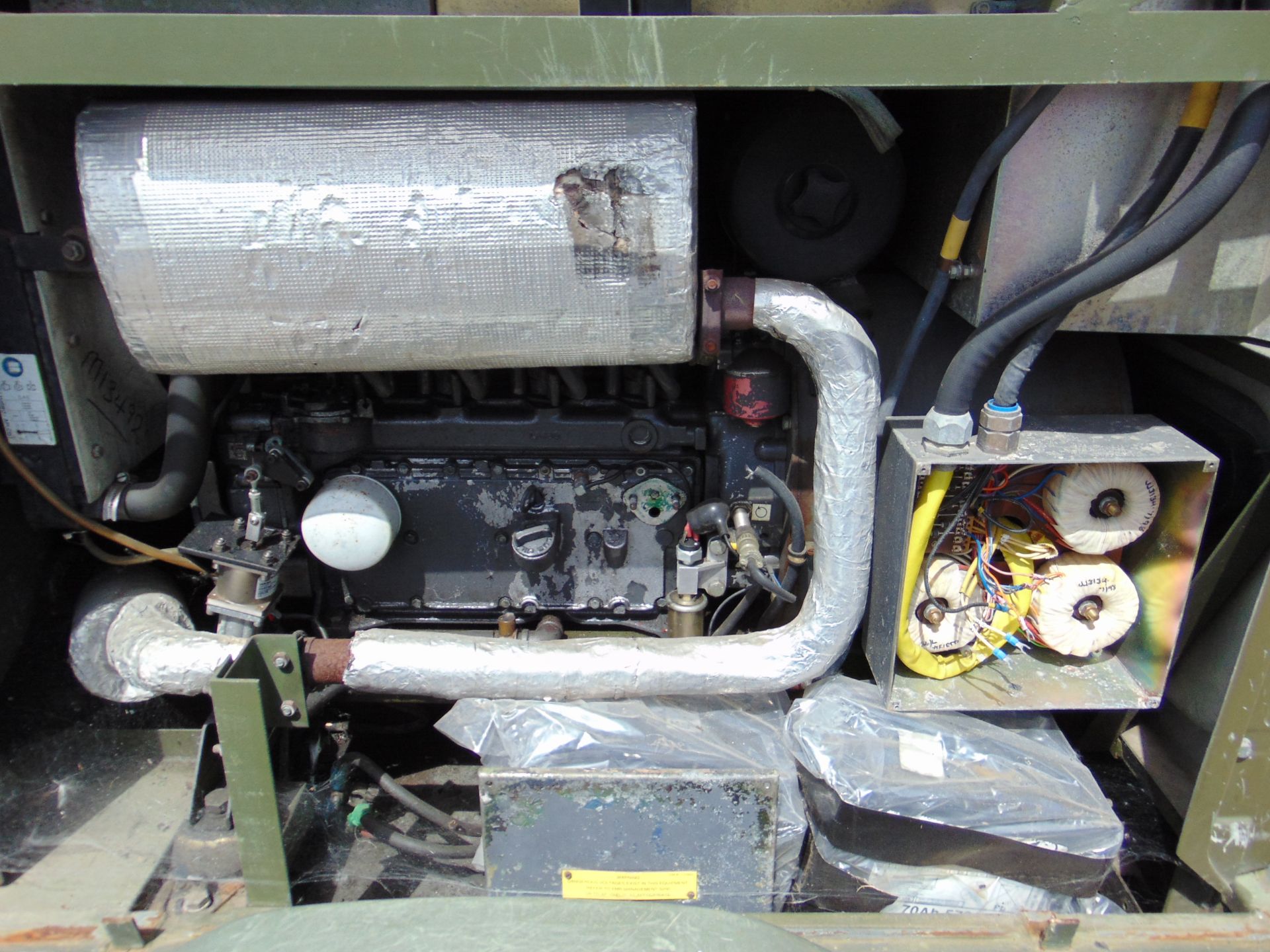 Ex UK Royal Air Force Trailer Mounted 25 KVA Generator - Image 10 of 12