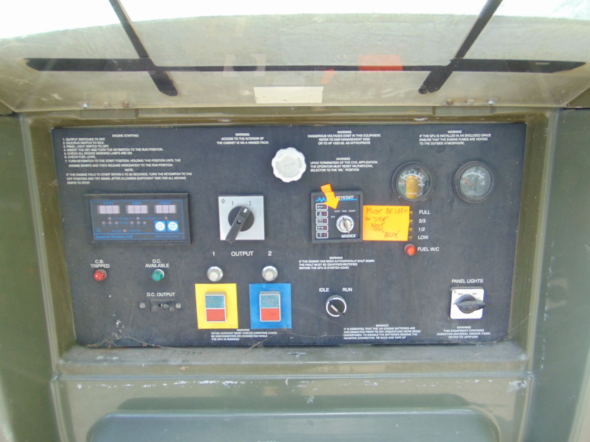 Ex UK Royal Air Force Trailer Mounted 25 KVA Generator - Image 6 of 12