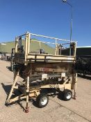 RAF Maintenance Unit UK Lift Hydraulic Access Platform SWL 272 Kgs