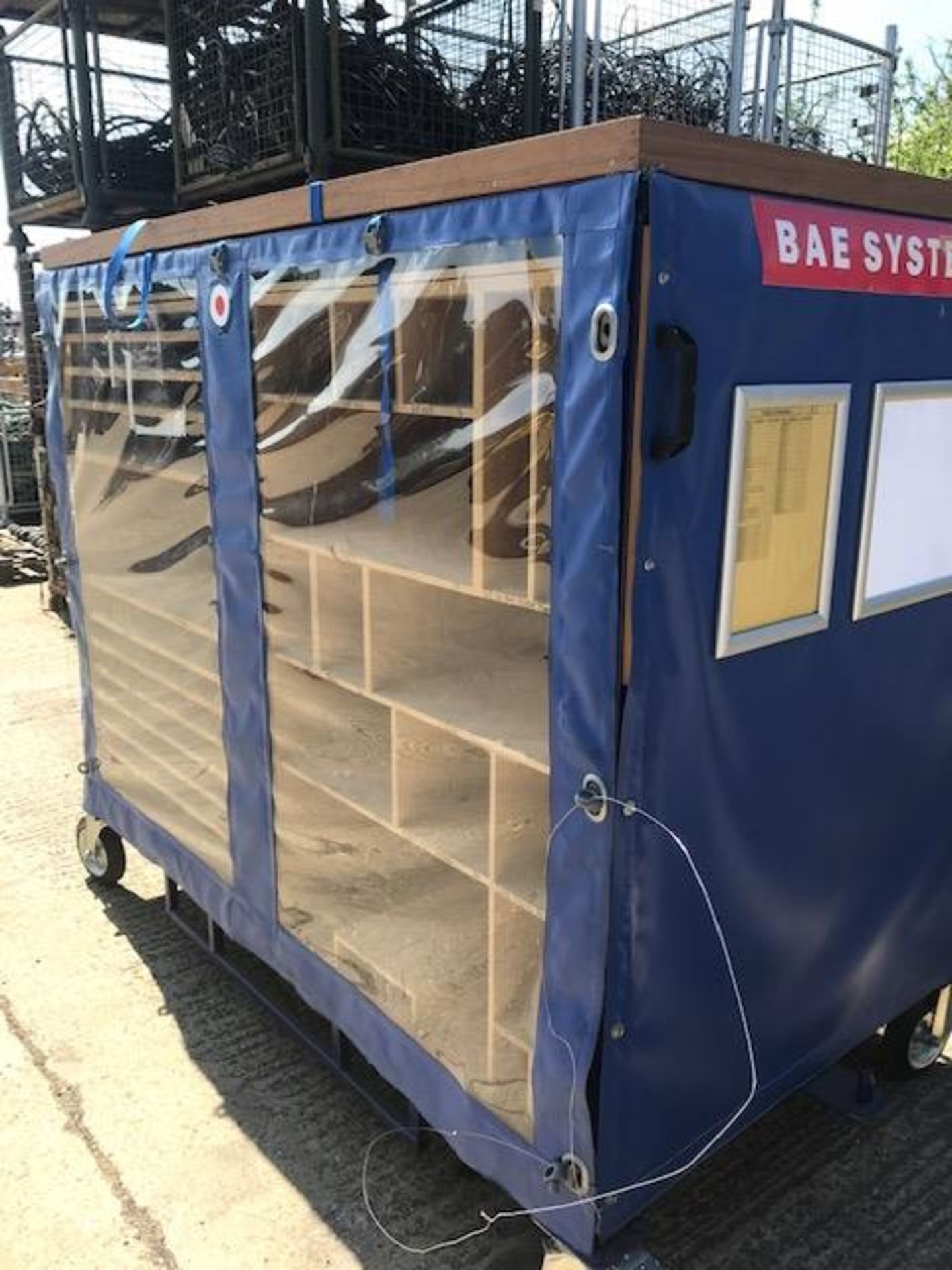 Quantity 2 x BAE Systems MOD Mobile Tool Trolley with draw bar. - Image 3 of 4