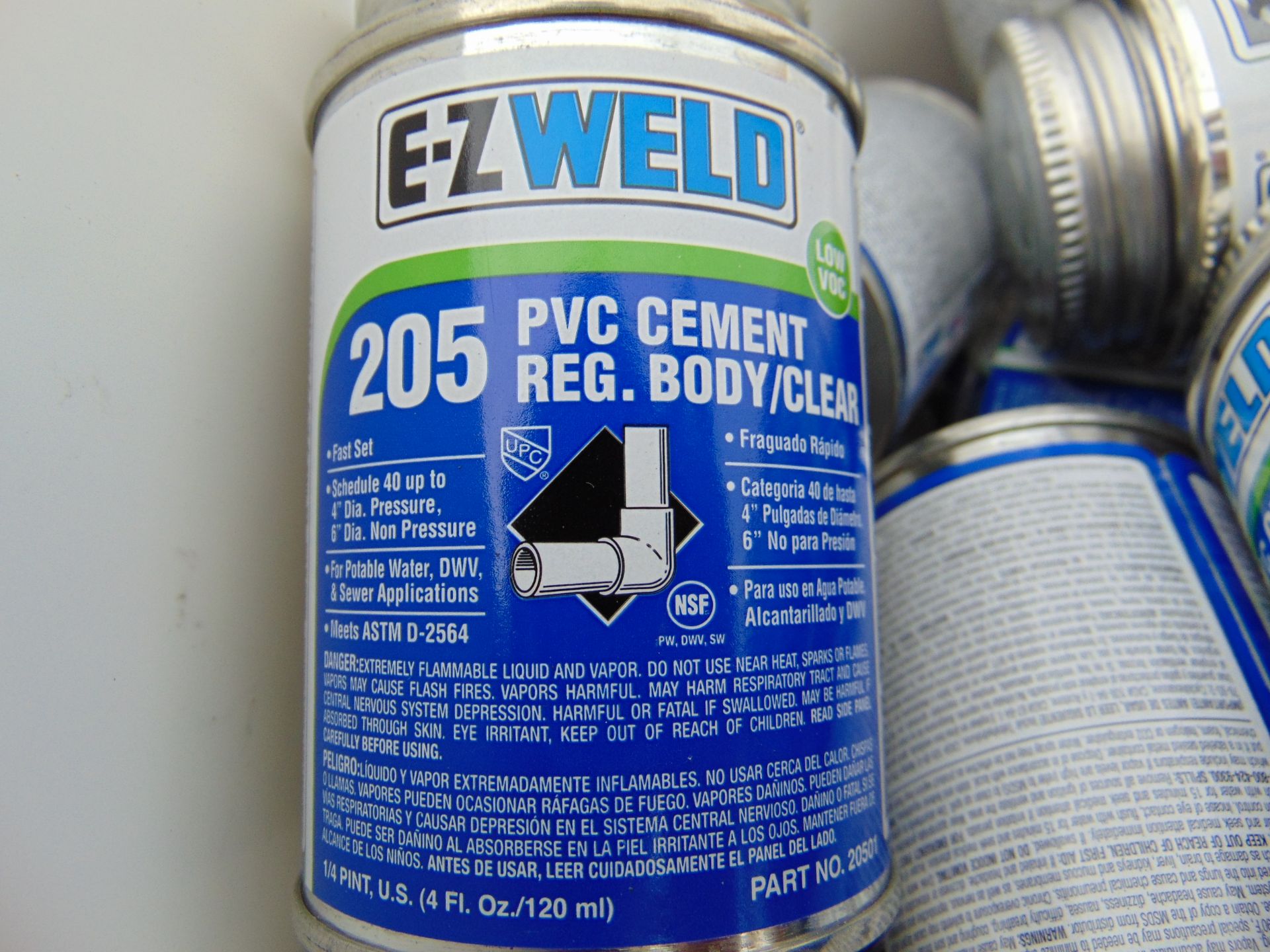 Approx 70 x Tins of E-Z Weld 205 PVC Cement - Image 3 of 3