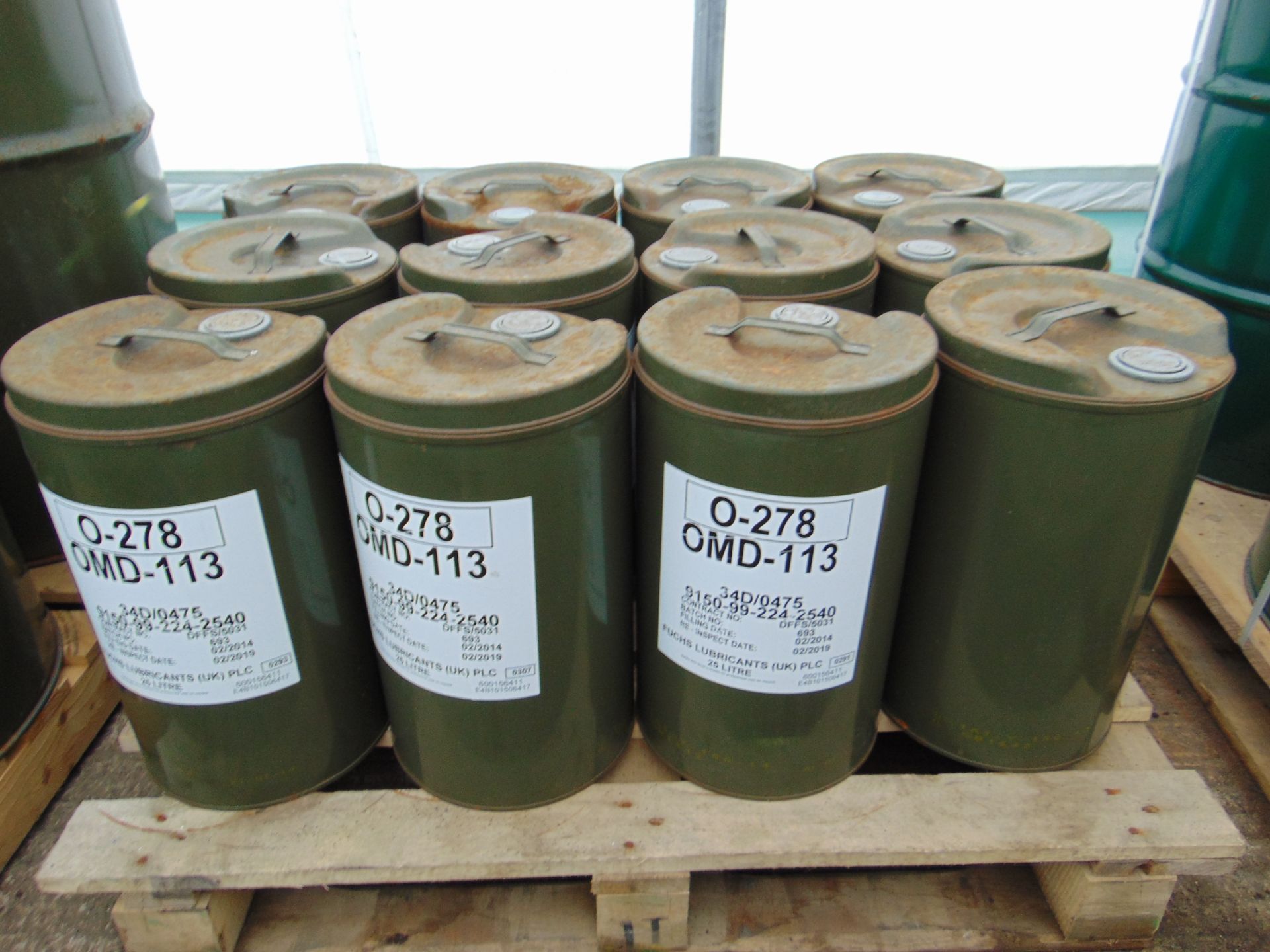 12 x Unused 25L Drums of OMD-113 High Quality Engine Oil