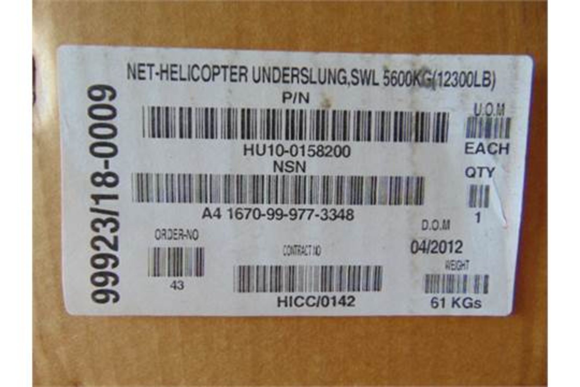 5600Kg Helicopter Cargo Net - Image 12 of 13