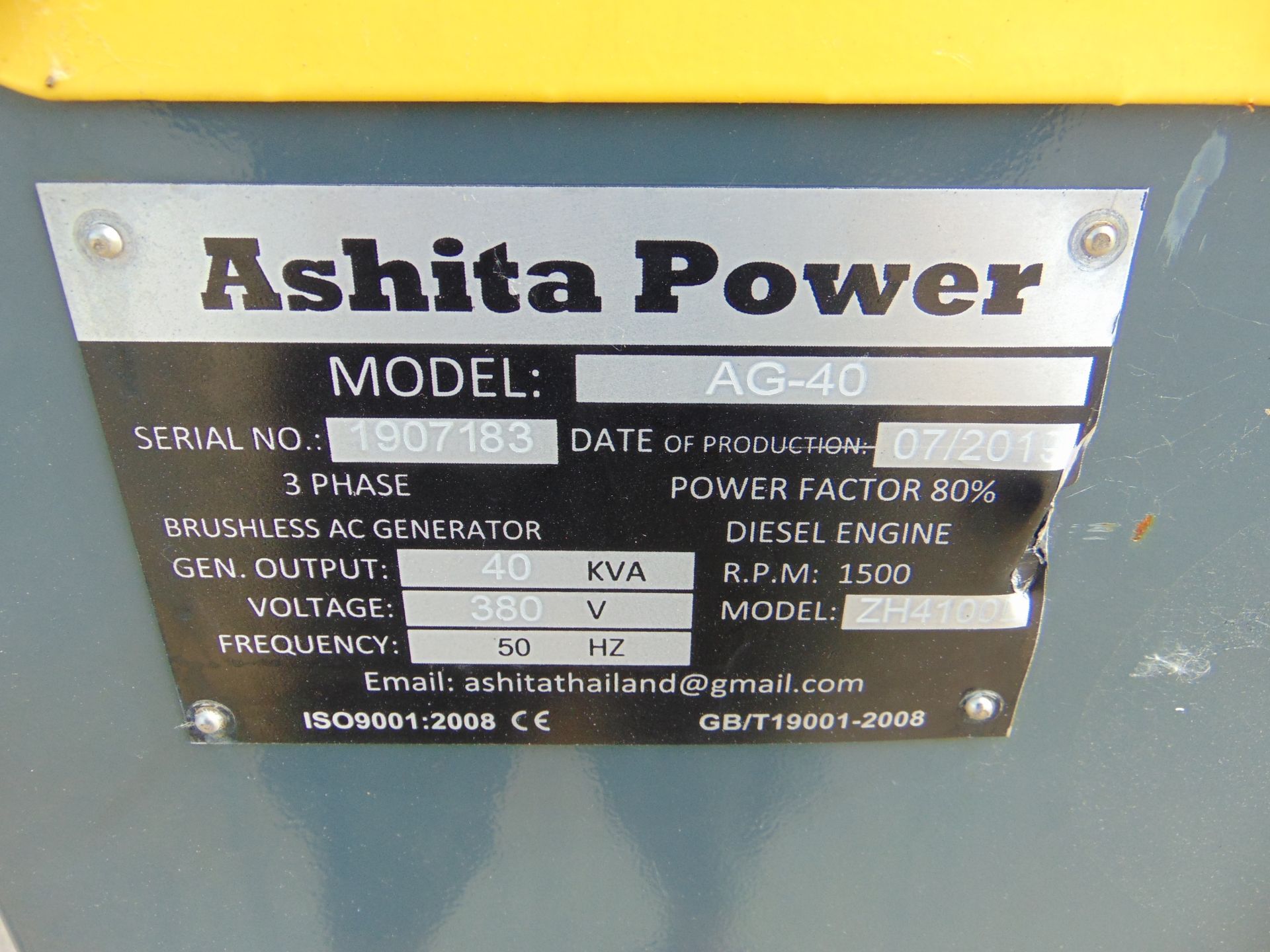 UNISSUED 40 KVA 3 Phase Silent Diesel Generator Set - Image 7 of 18