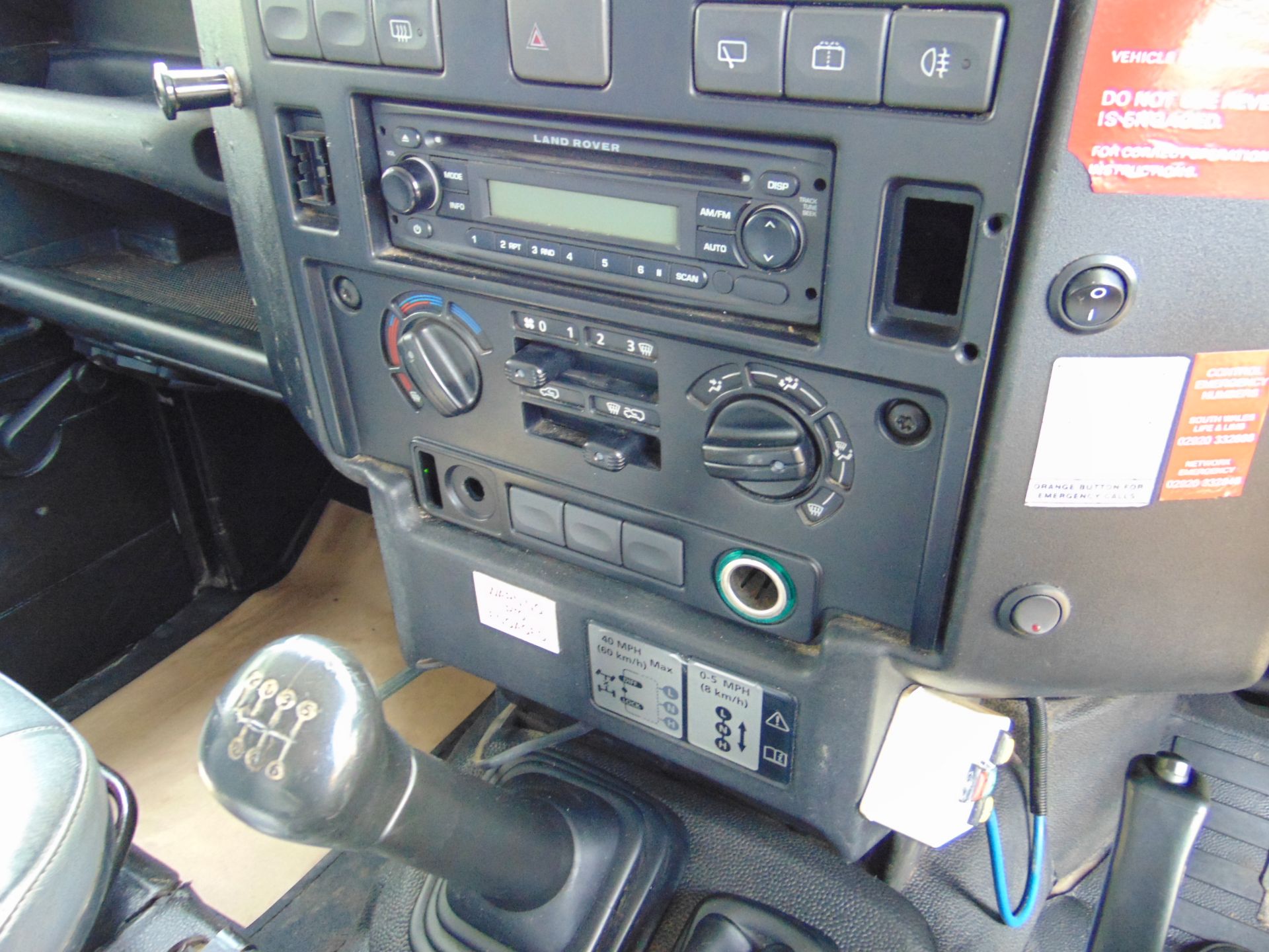 2007 Land Rover Defender 110 Puma hardtop 4x4 Utility vehicle (mobile workshop) with hydraulic winch - Image 25 of 31